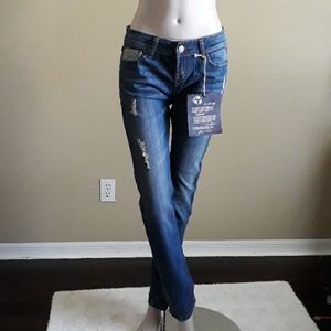 Reuse Recycled Cotton Distressed Jeans size 28x34L